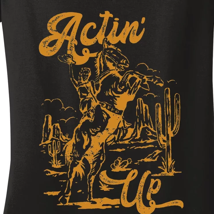 IM Actin Up IM Acting Up Women's V-Neck T-Shirt