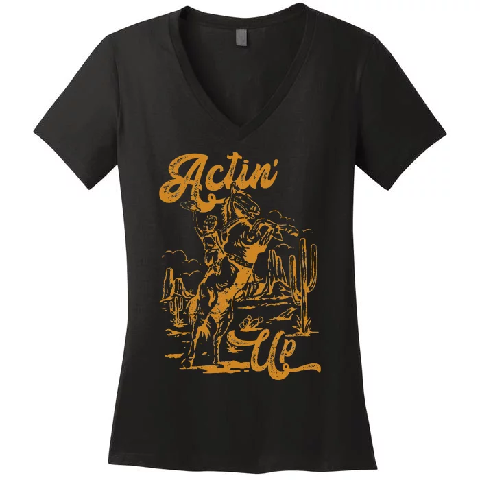 IM Actin Up IM Acting Up Women's V-Neck T-Shirt