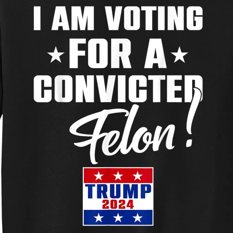 I Am Voting For A Convicted Felon Trump 2024 Sweatshirt