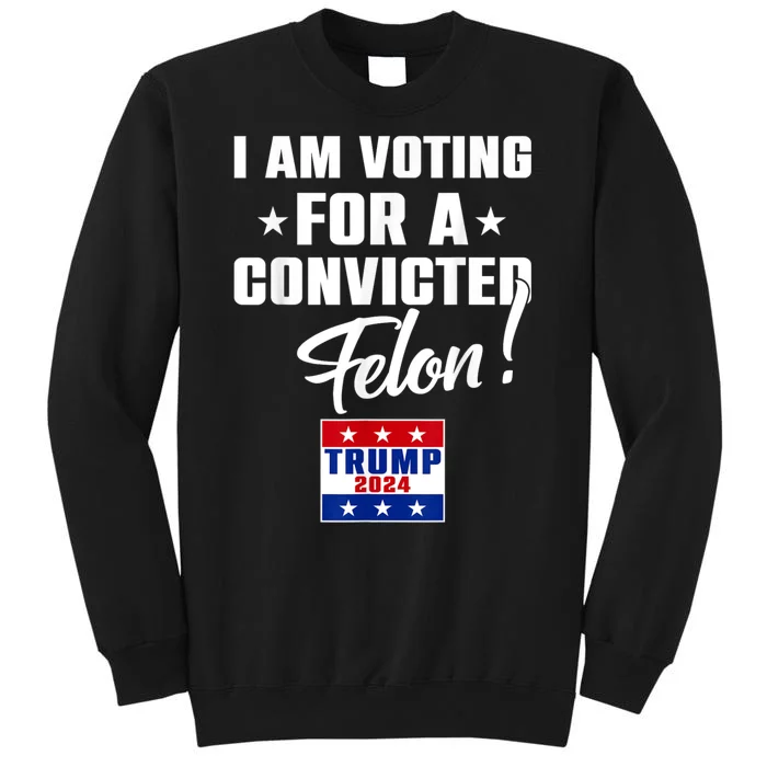 I Am Voting For A Convicted Felon Trump 2024 Sweatshirt