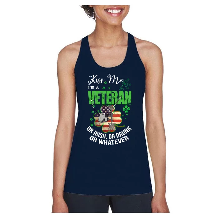 IM A Veteran Or Irish Or Drunk Or Whatever Patricks Women's Racerback Tank