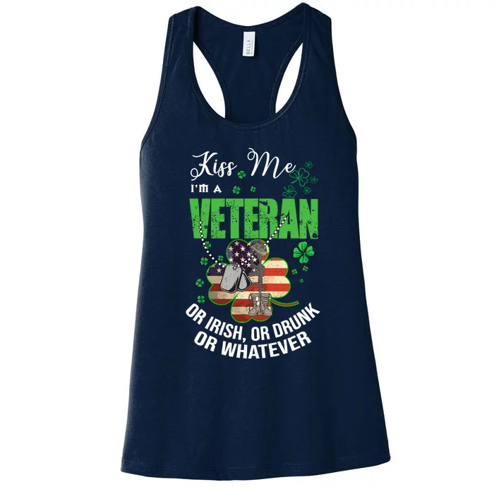 IM A Veteran Or Irish Or Drunk Or Whatever Patricks Women's Racerback Tank