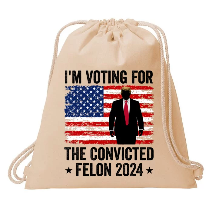 Convinced Felon 2024 Drawstring Bag