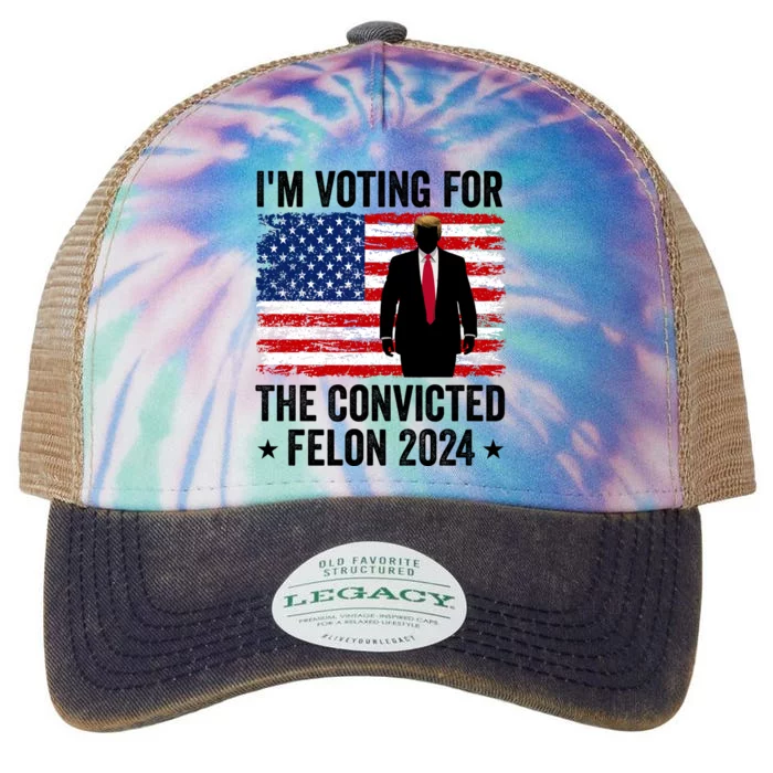 Convinced Felon 2024 Legacy Tie Dye Trucker Hat