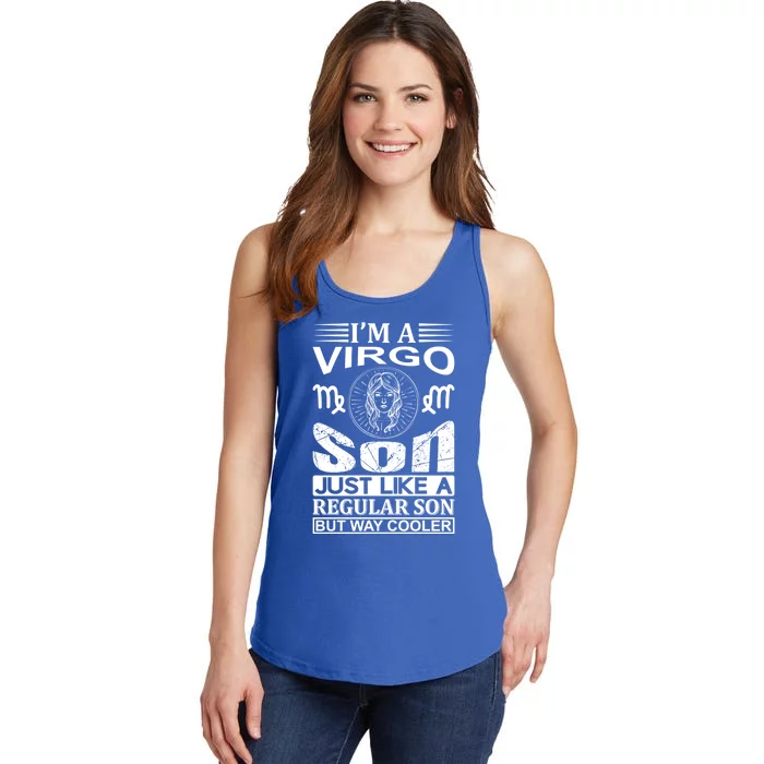 Im A Virgo Son Great Gift Funny Virgo Quote Funny Gift Ladies Essential Tank