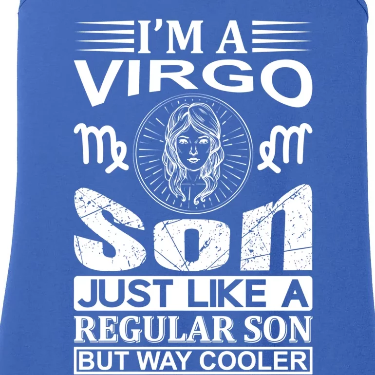 Im A Virgo Son Great Gift Funny Virgo Quote Funny Gift Ladies Essential Tank