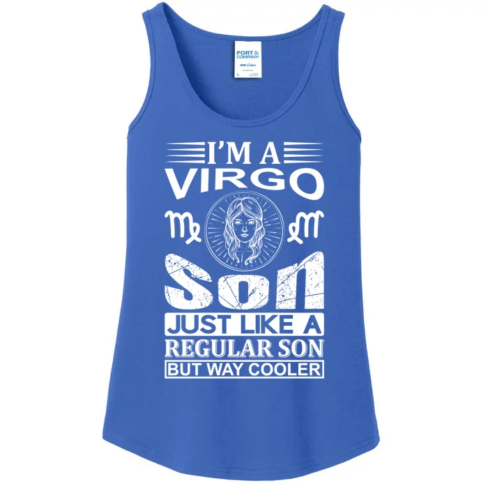 Im A Virgo Son Great Gift Funny Virgo Quote Funny Gift Ladies Essential Tank