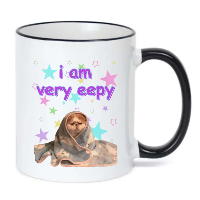 I Am Very Eepy Funny Cat Blanket Black Color Changing Mug