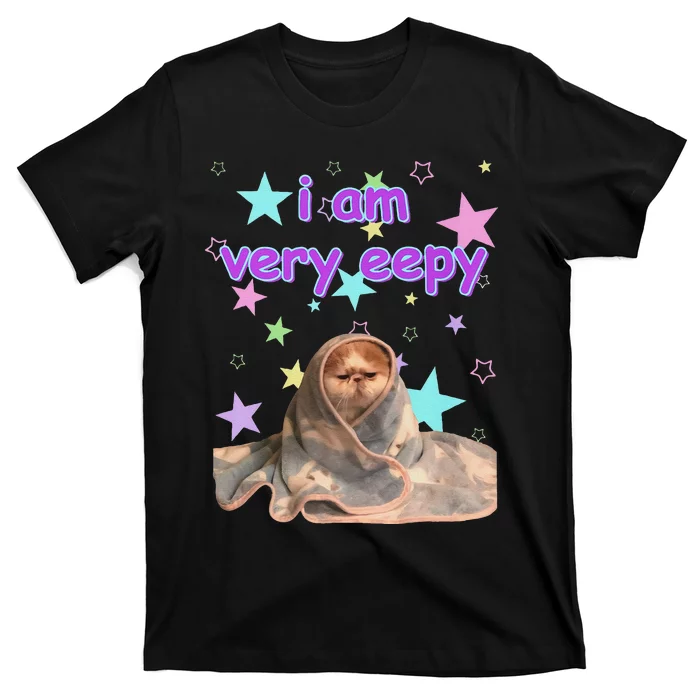 I Am Very Eepy Funny Cat Blanket T-Shirt