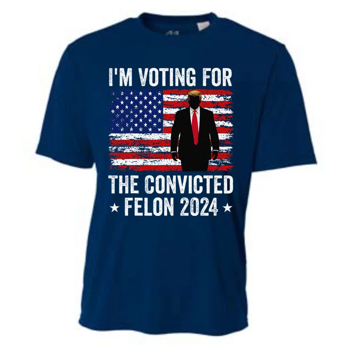 I Am Voting Convicted Felon 2024 Cooling Performance Crew T-Shirt