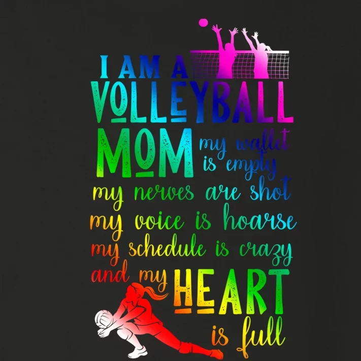 I'm A Volleyball Mom Gift Cool Volleyball Mom Gift Toddler Long Sleeve Shirt