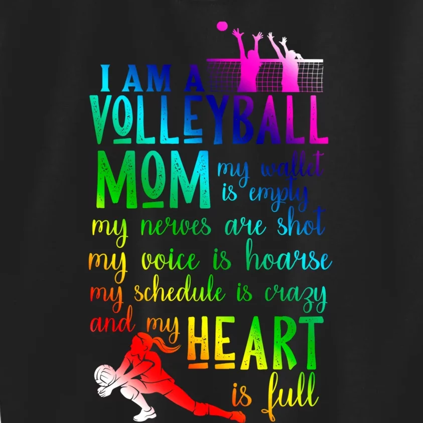 I'm A Volleyball Mom Gift Cool Volleyball Mom Gift Kids Sweatshirt