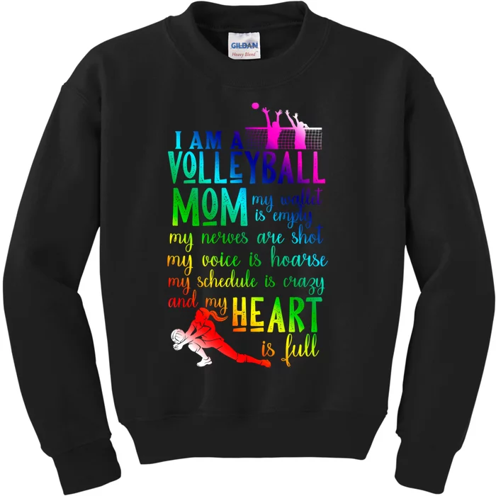 I'm A Volleyball Mom Gift Cool Volleyball Mom Gift Kids Sweatshirt