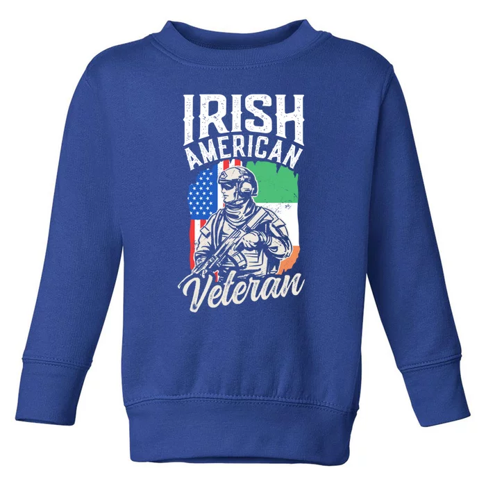 Irish American Veteran Roots Family Ireland Us Usa America Great Gift Toddler Sweatshirt