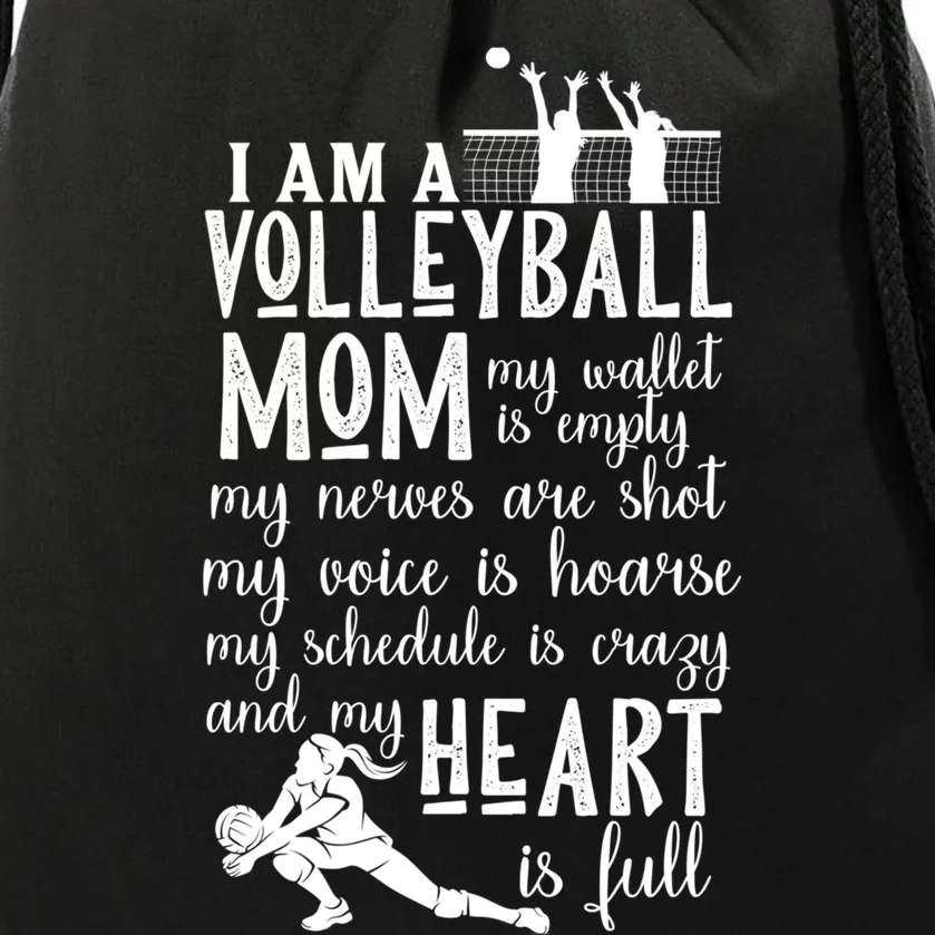 I'm A Volleyball Mom Cool Gift Cool Volleyball Mom Great Gift Drawstring Bag