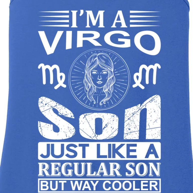 Im A Virgo Son Meaningful Gift Funny Virgo Quote Funny Gift Ladies Essential Tank