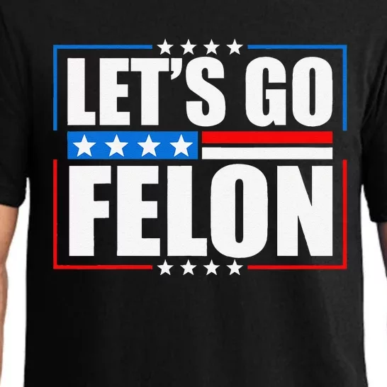 I Am Voting Convicted Felon 2024 Trump Lets Go Felon Pajama Set