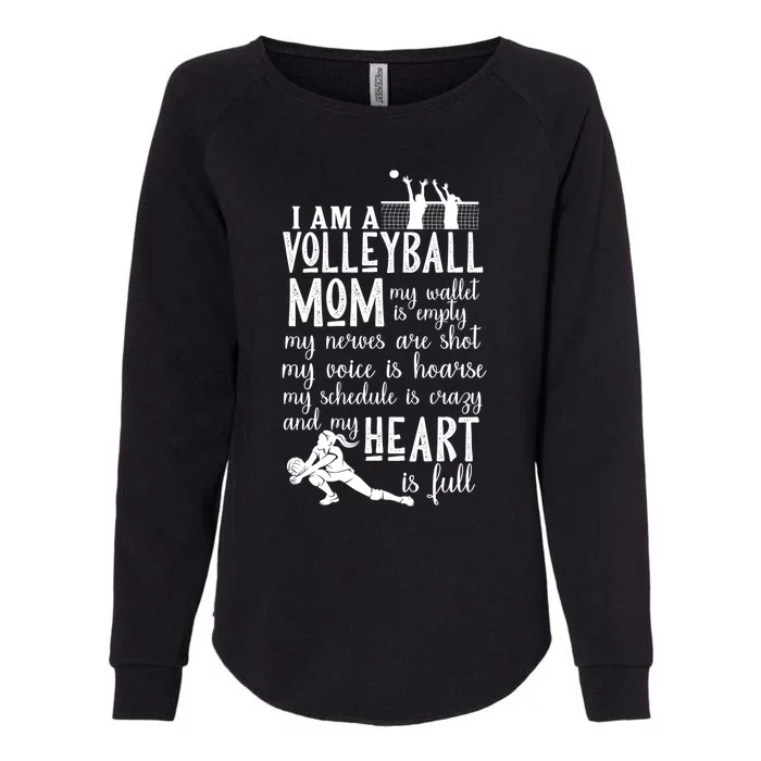 I'm A Volleyball Mom Cute Gift Cool Volleyball Mom Gift Womens California Wash Sweatshirt