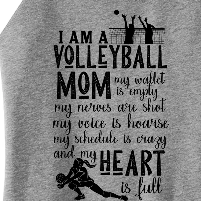 I'm A Volleyball Mom Cute Gift Cool Volleyball Mom Gift Women’s Perfect Tri Rocker Tank