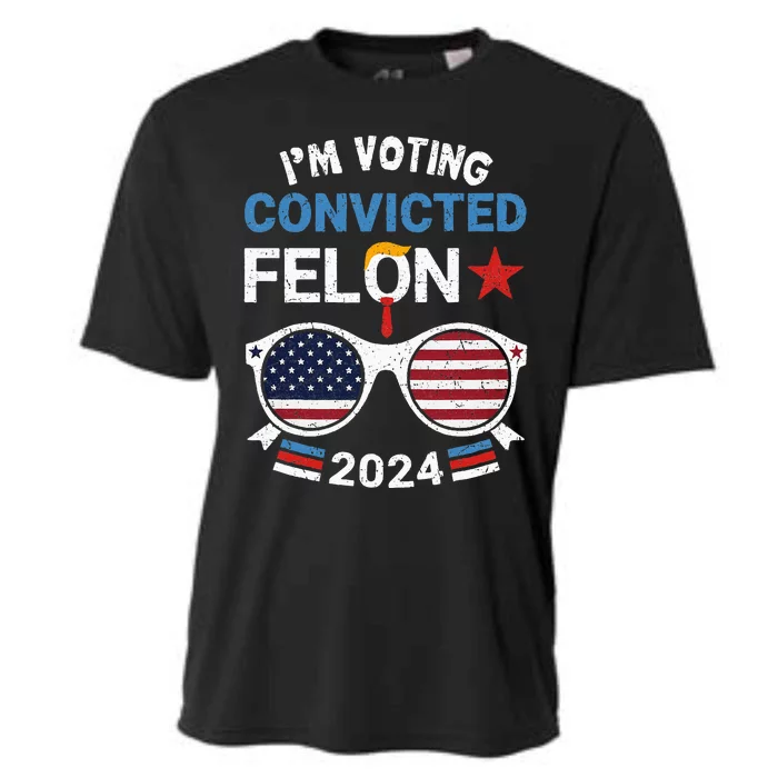 I Am Voting Convicted Felon 2024 Retro 2024 Cooling Performance Crew T-Shirt