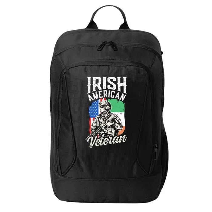 Irish American Veteran Roots Family Ireland Us Usa America Funny Gift City Backpack