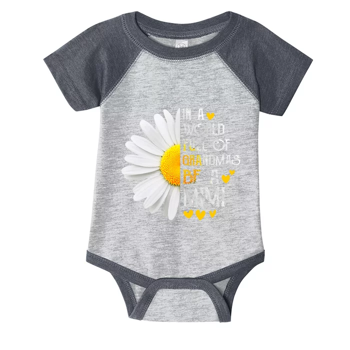 In A World Full Of Grandmas Be A Mimi Daisy MotherS Day Infant Baby Jersey Bodysuit