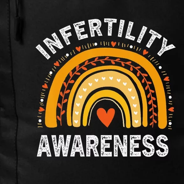 In April We Wear Orange Infertility Awareness Daily Commute Backpack