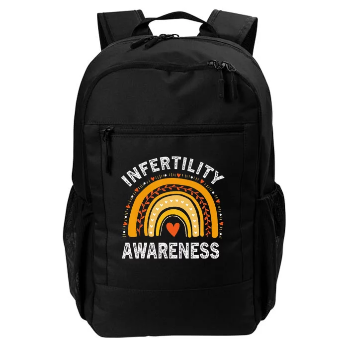 In April We Wear Orange Infertility Awareness Daily Commute Backpack