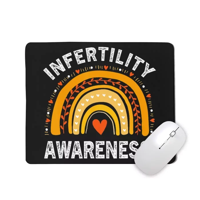 In April We Wear Orange Infertility Awareness Mousepad