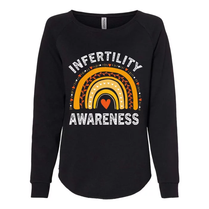 In April We Wear Orange Infertility Awareness Womens California Wash Sweatshirt