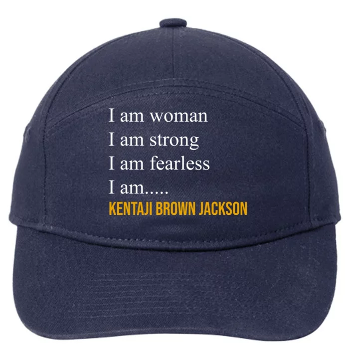 I Am Woman Ketanji Brown Jackson Quote 7-Panel Snapback Hat