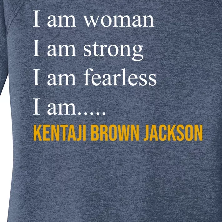 I Am Woman Ketanji Brown Jackson Quote Women's Perfect Tri Tunic Long Sleeve Shirt