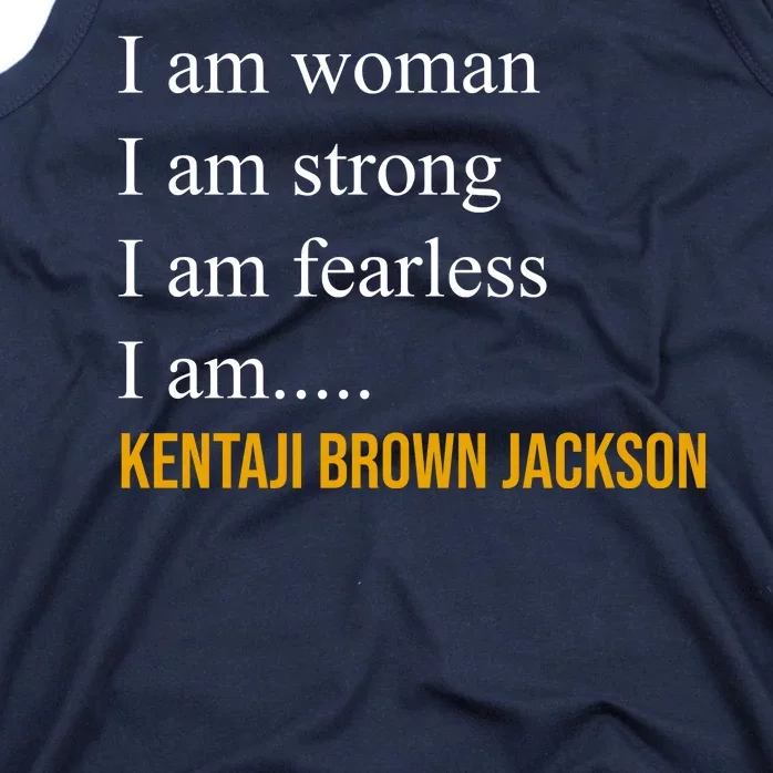 I Am Woman Ketanji Brown Jackson Quote Tank Top