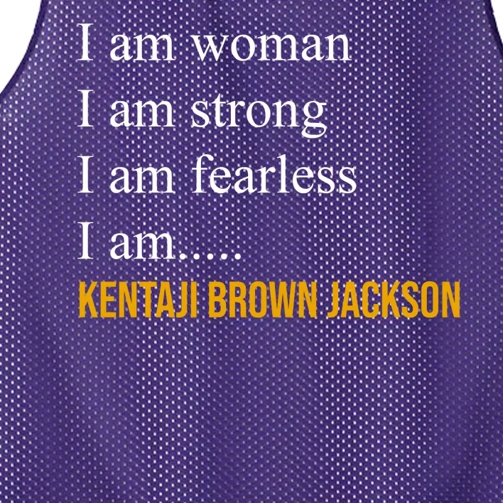 I Am Woman Ketanji Brown Jackson Quote Mesh Reversible Basketball Jersey Tank