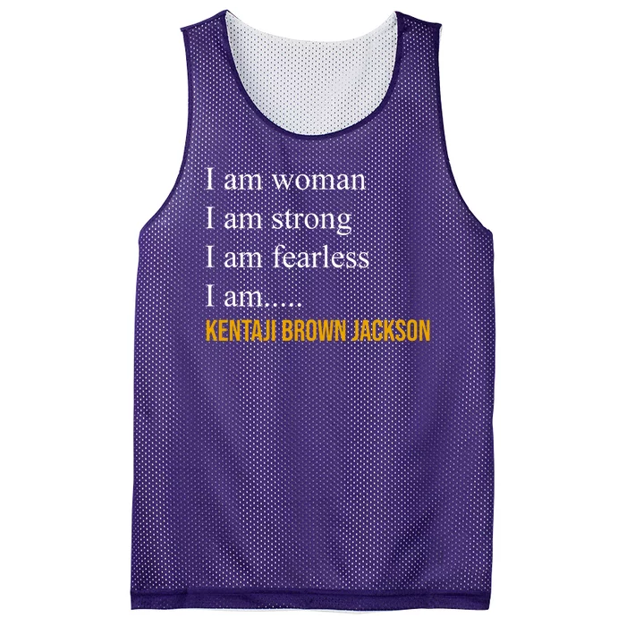 I Am Woman Ketanji Brown Jackson Quote Mesh Reversible Basketball Jersey Tank