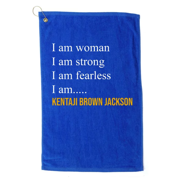 I Am Woman Ketanji Brown Jackson Quote Platinum Collection Golf Towel