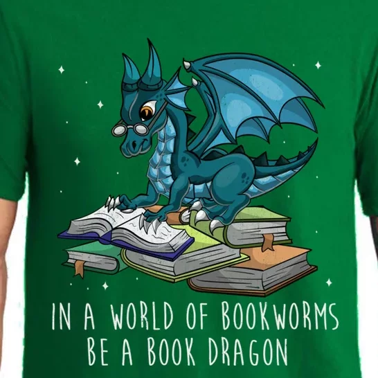 In A World Full Of Bookworms Be A Book Dragon Gift Pajama Set