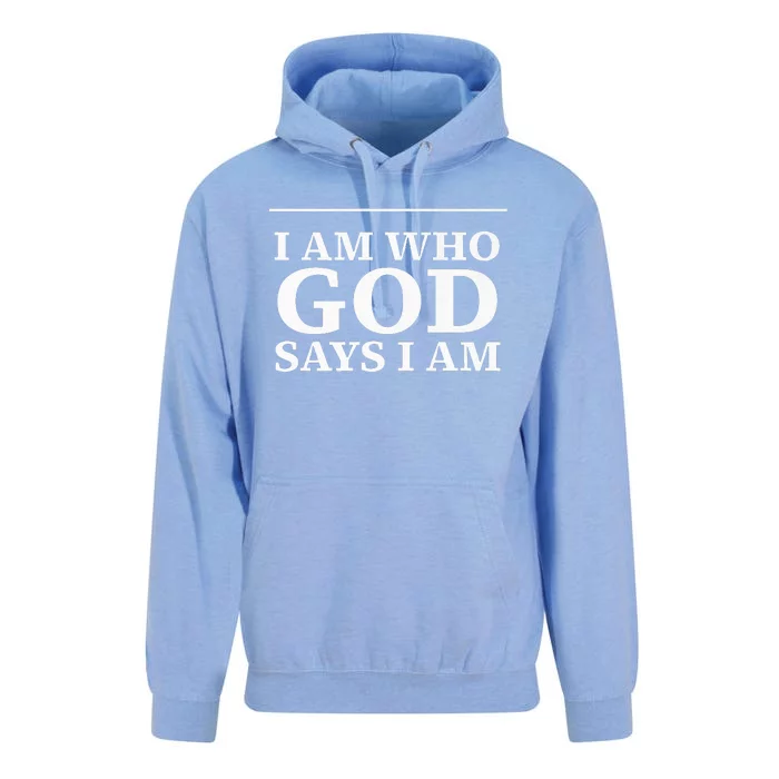 I AM WHO GOD SAYS I AM Unisex Surf Hoodie