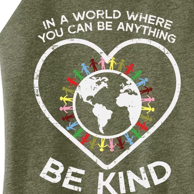 In A World Anything Be Kind Unity Day Orange Anti Bullying Women’s Perfect Tri Rocker Tank