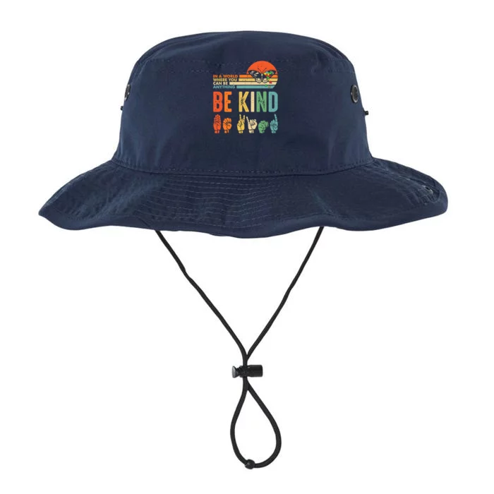 In A World Where You Can Be Anything Be Kind Kindness Autism Legacy Cool Fit Booney Bucket Hat