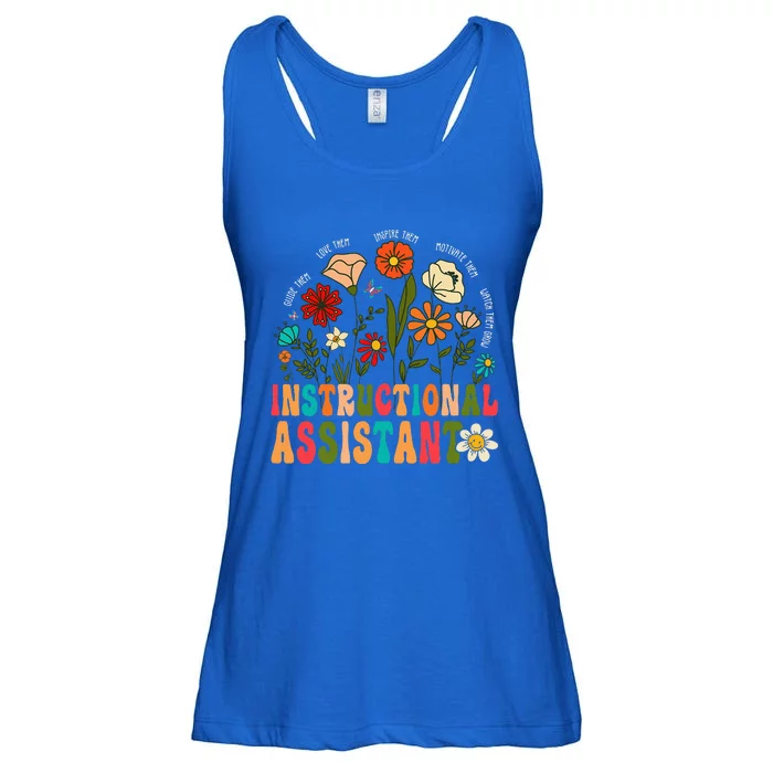 Instructional Assistant Wildflowers Teacher Aide Ladies Essential Flowy Tank