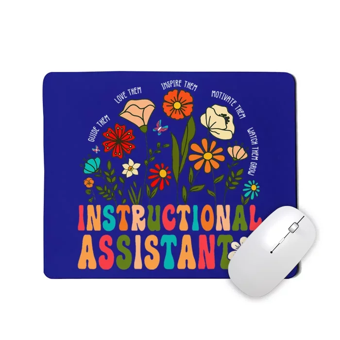 Instructional Assistant Wildflowers Teacher Aide Mousepad