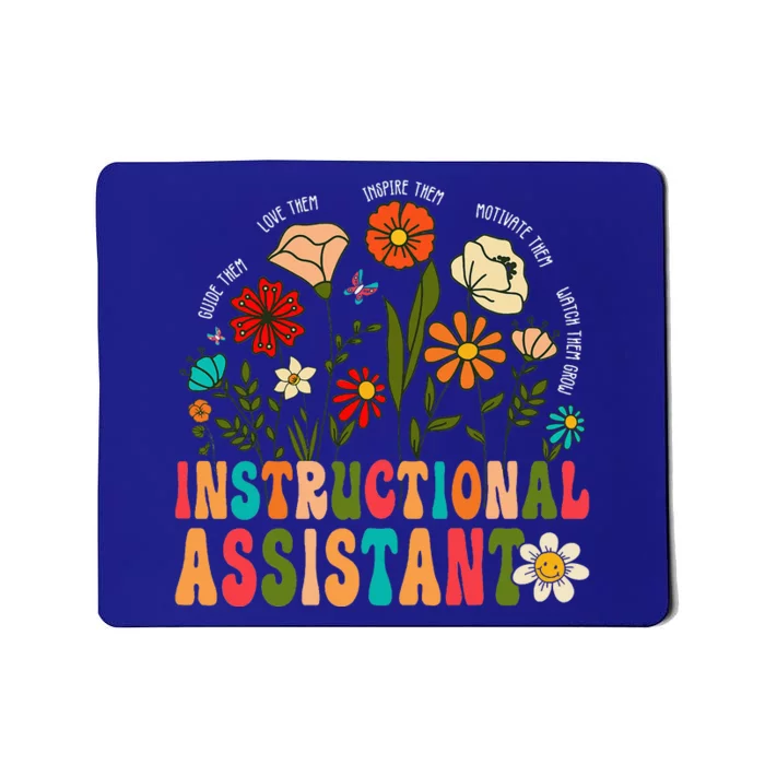 Instructional Assistant Wildflowers Teacher Aide Mousepad