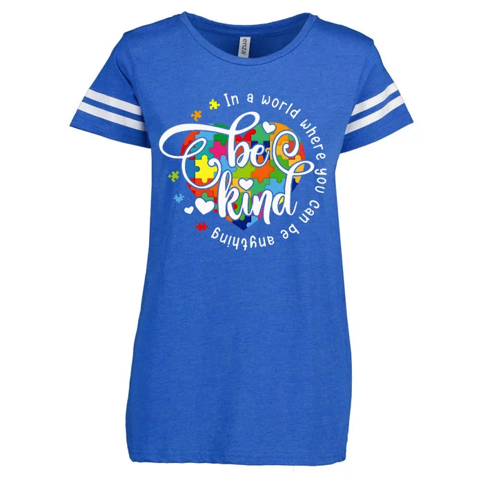 In A World Where You Can Be Anything Be Kind Kindness Enza Ladies Jersey Football T-Shirt