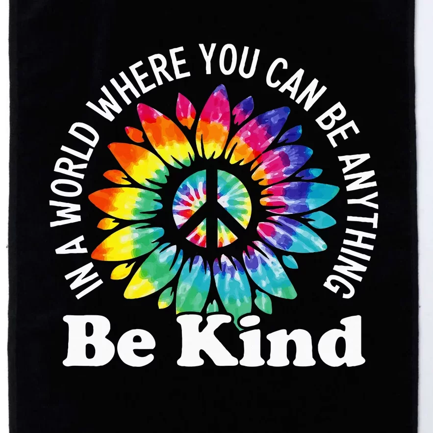 In A World Where You Can Be Anything Be Kind Sign Language Platinum Collection Golf Towel