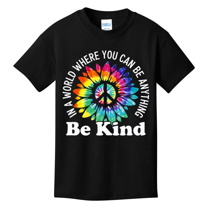 In A World Where You Can Be Anything Be Kind Sign Language Kids T-Shirt