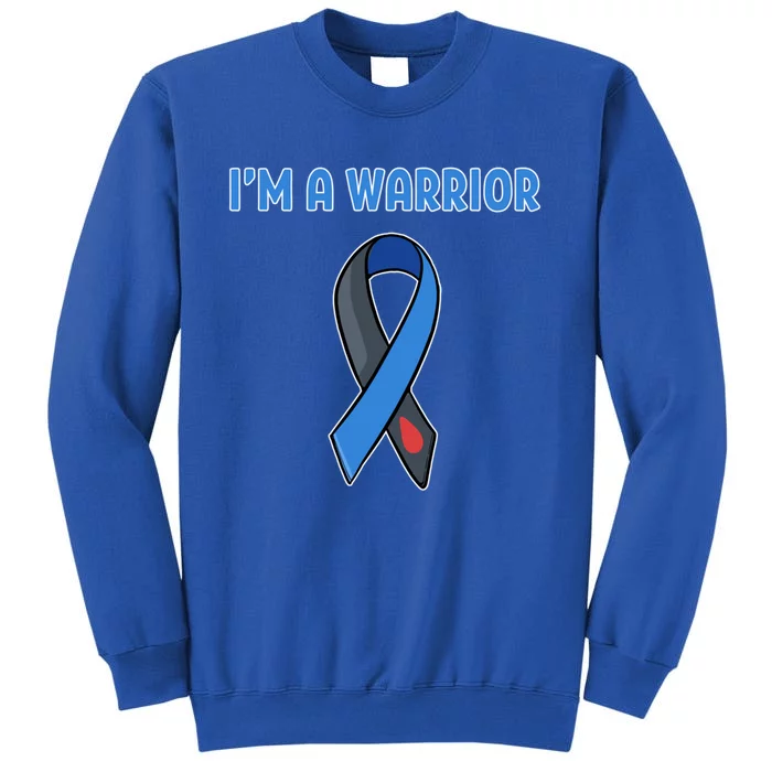 Im A Warrior Diabetes Awareness Meaningful Gift Tall Sweatshirt