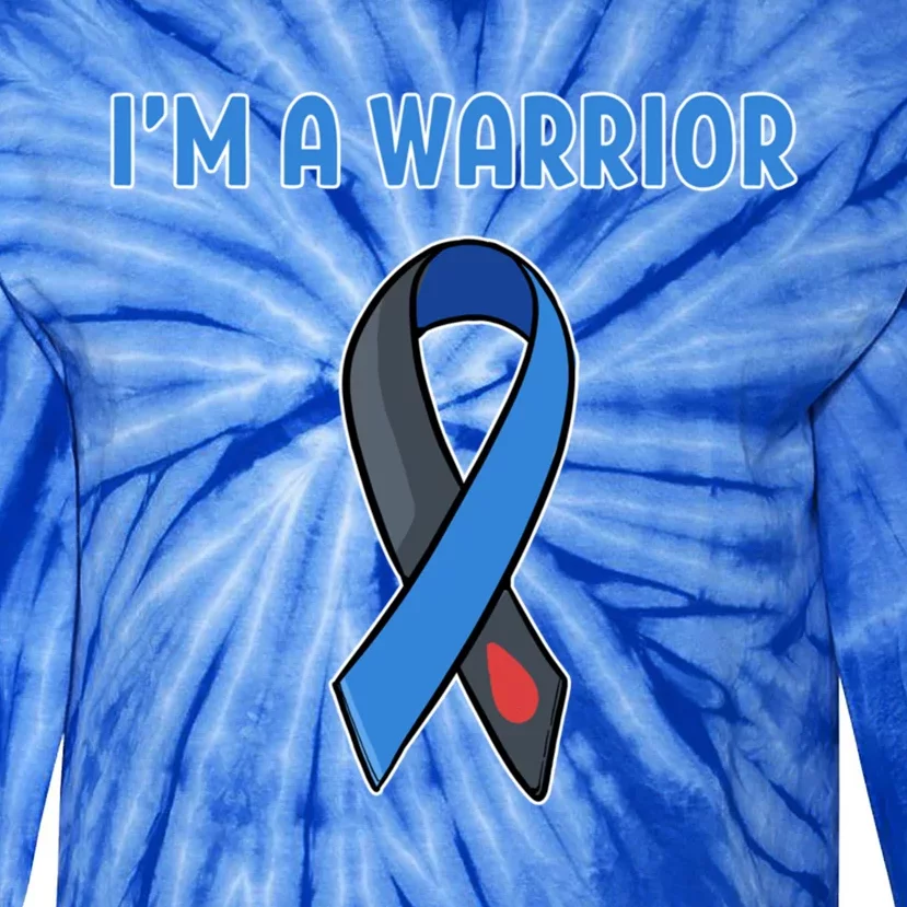 Im A Warrior Diabetes Awareness Meaningful Gift Tie-Dye Long Sleeve Shirt