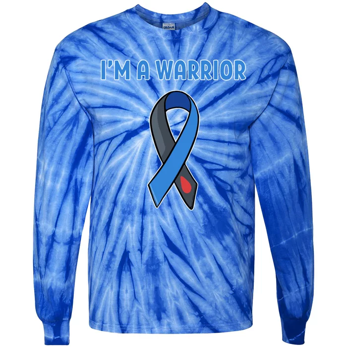 Im A Warrior Diabetes Awareness Meaningful Gift Tie-Dye Long Sleeve Shirt