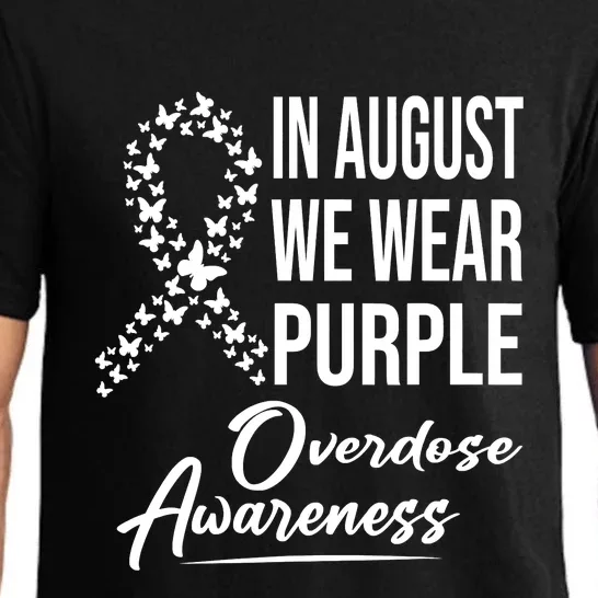 In August We Wear Purple Overdose Awareness Month Pajama Set